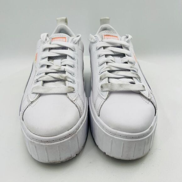 Puma Mayze Chunky Sneakers In White-Multi-Lilac Shoes Size 8.5 - Picture 2 of 12